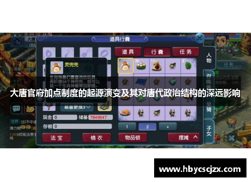 大唐官府加点制度的起源演变及其对唐代政治结构的深远影响